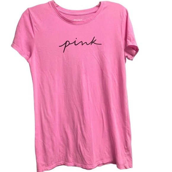 PINK Short Sleeve Soft T Graphic Logo Size Small - Picture 1 of 2